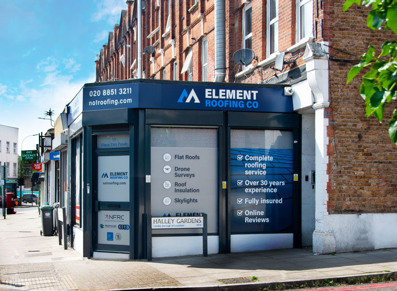 Element Roofing Showroom Lewisham